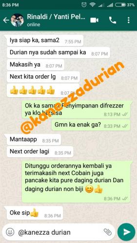Testimonial Pelanggan Kanezza Durian